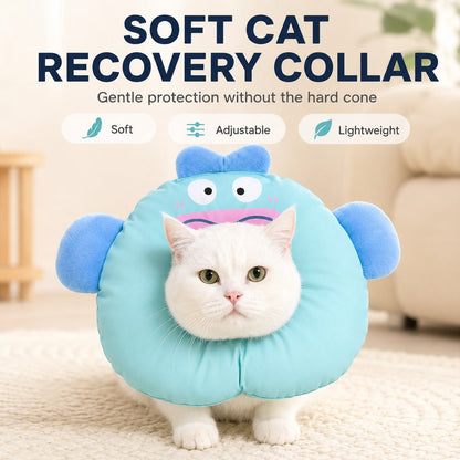 Soft Cat Recovery Collar – Eat & Sleep Comfortably