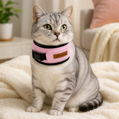 Fleece Cat Recovery Collar – Soft Anti-Lick Wrap