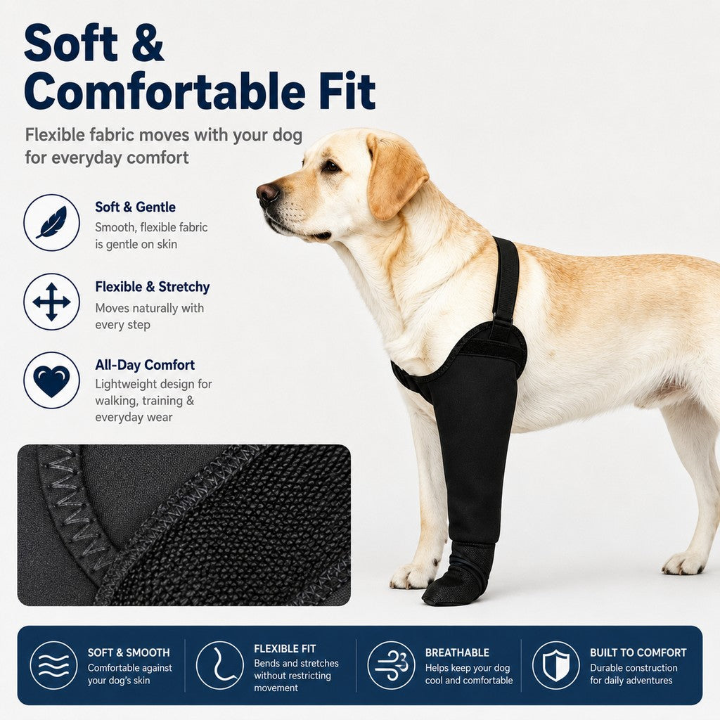 Dog Front Leg Protective Sleeve – Reduces Licking