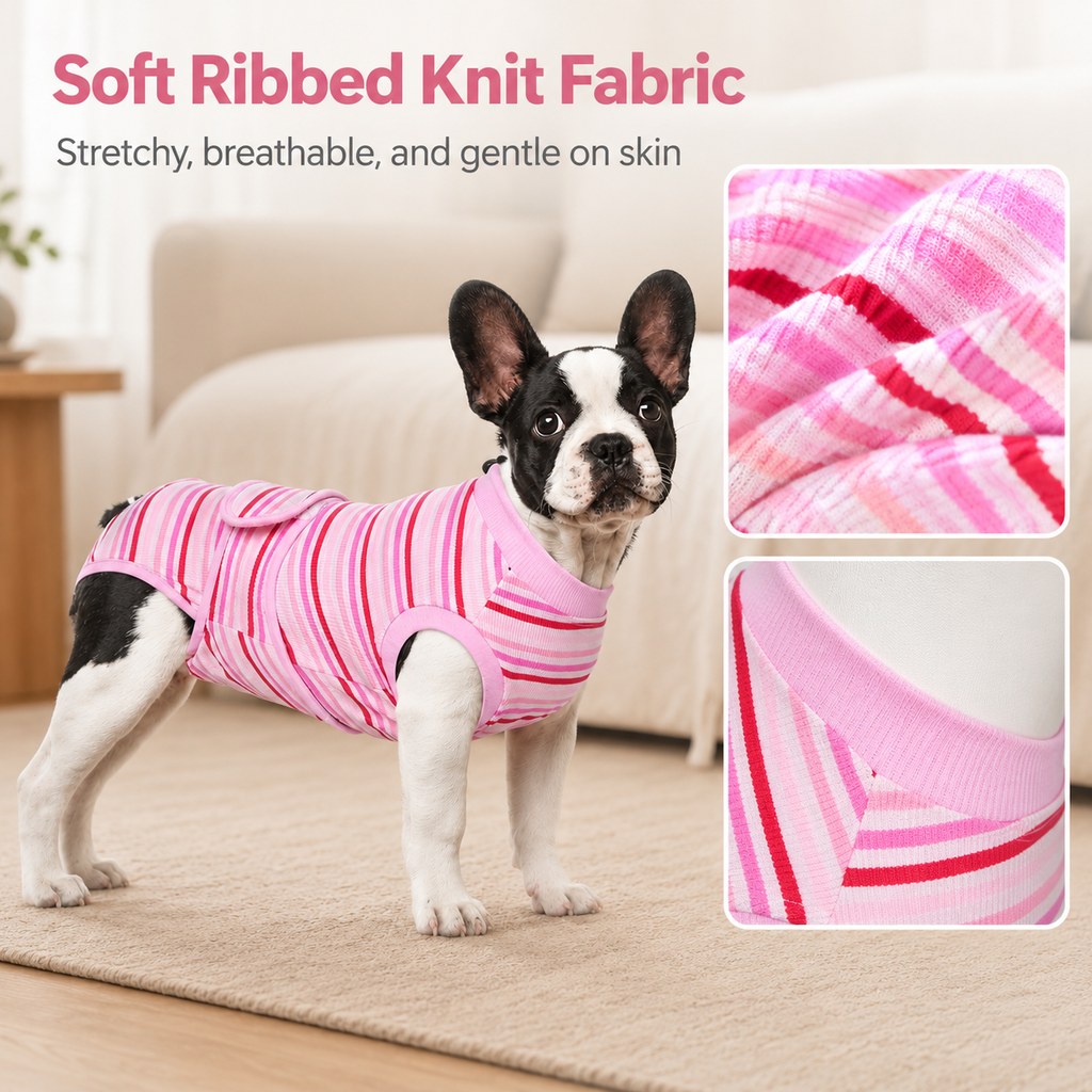 Breathable Dog Recovery Suit – Soft Cone Alternative
