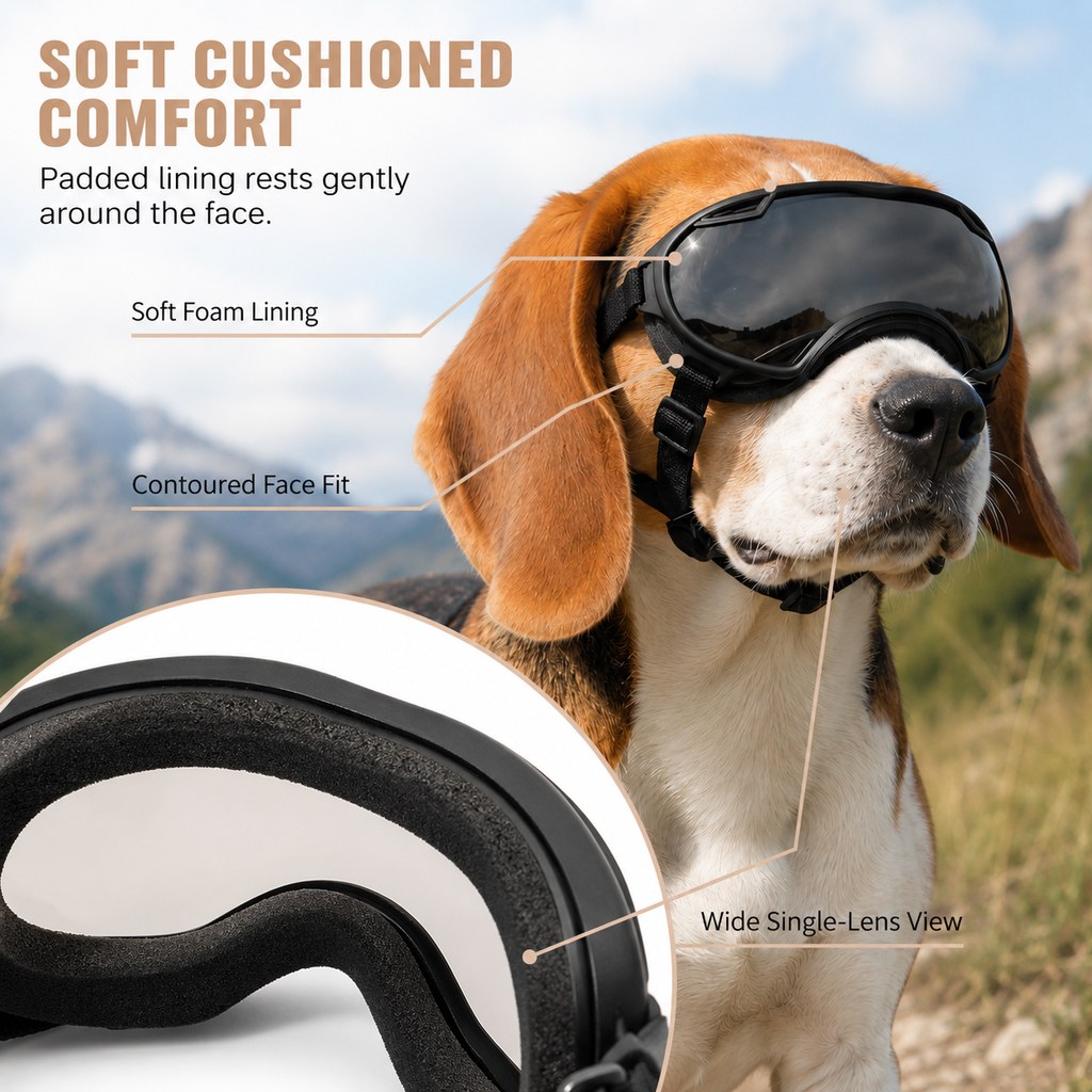 Outdoor Dog Goggles – Dust, Sand & Wind Protection