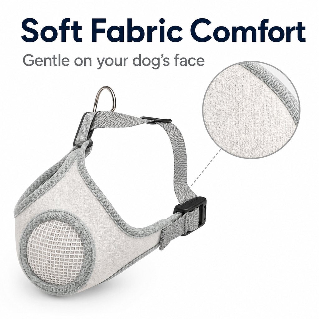 Breathable Mesh Dog Muzzle – Safer Walks & Vet Visits