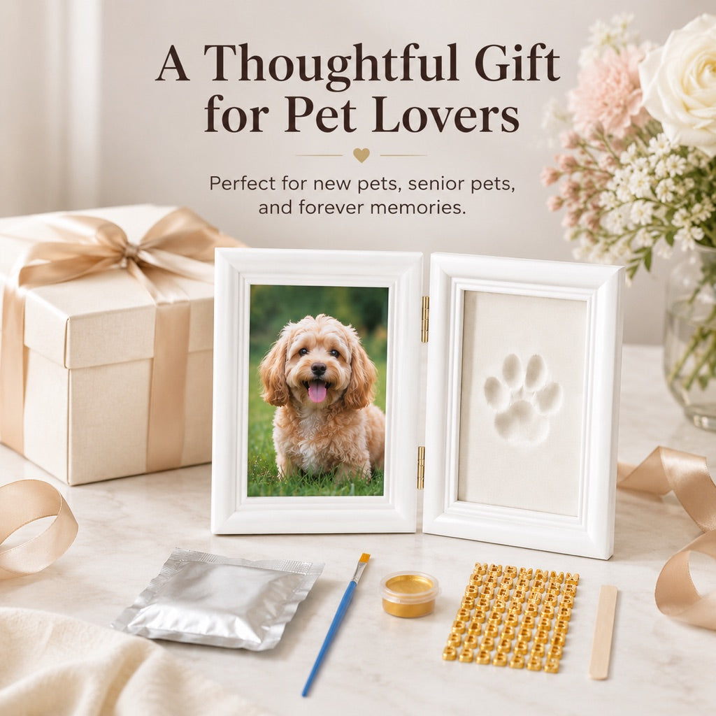Pet Paw Print Frame Kit – DIY Keepsake Memories