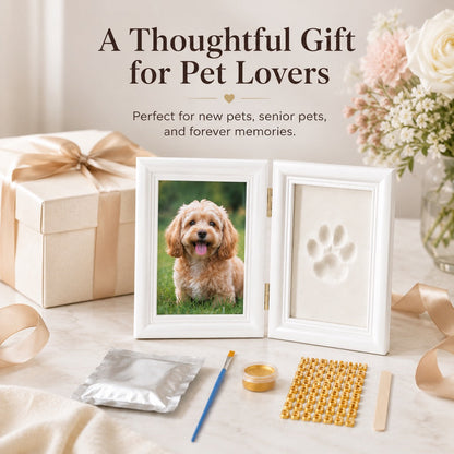 Pet Paw Print Frame Kit – DIY Keepsake Memories