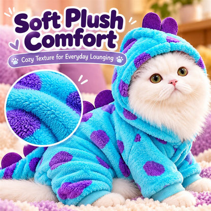 Monster Hooded Pet Onesie – Plush & Cozy