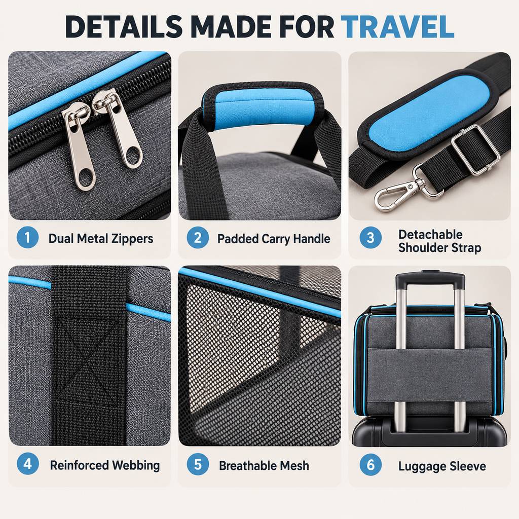 Expandable Pet Carrier – Extra Room for Travel
