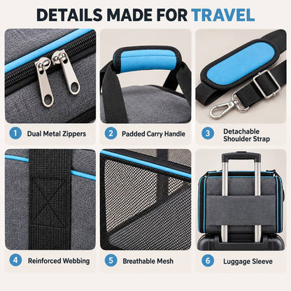 Expandable Pet Carrier – Extra Room for Travel