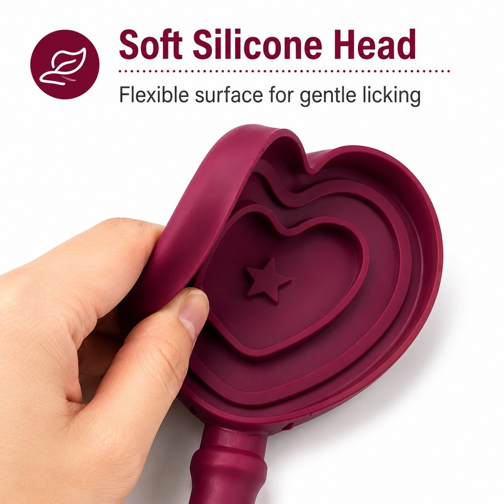 Heart Pet Licking Wand – Easy Soft Treat Feeder