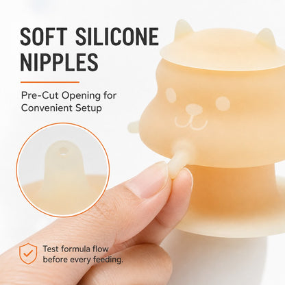 4-Nipple Nursing Feeder – Easy Kitten & Puppy Feeding
