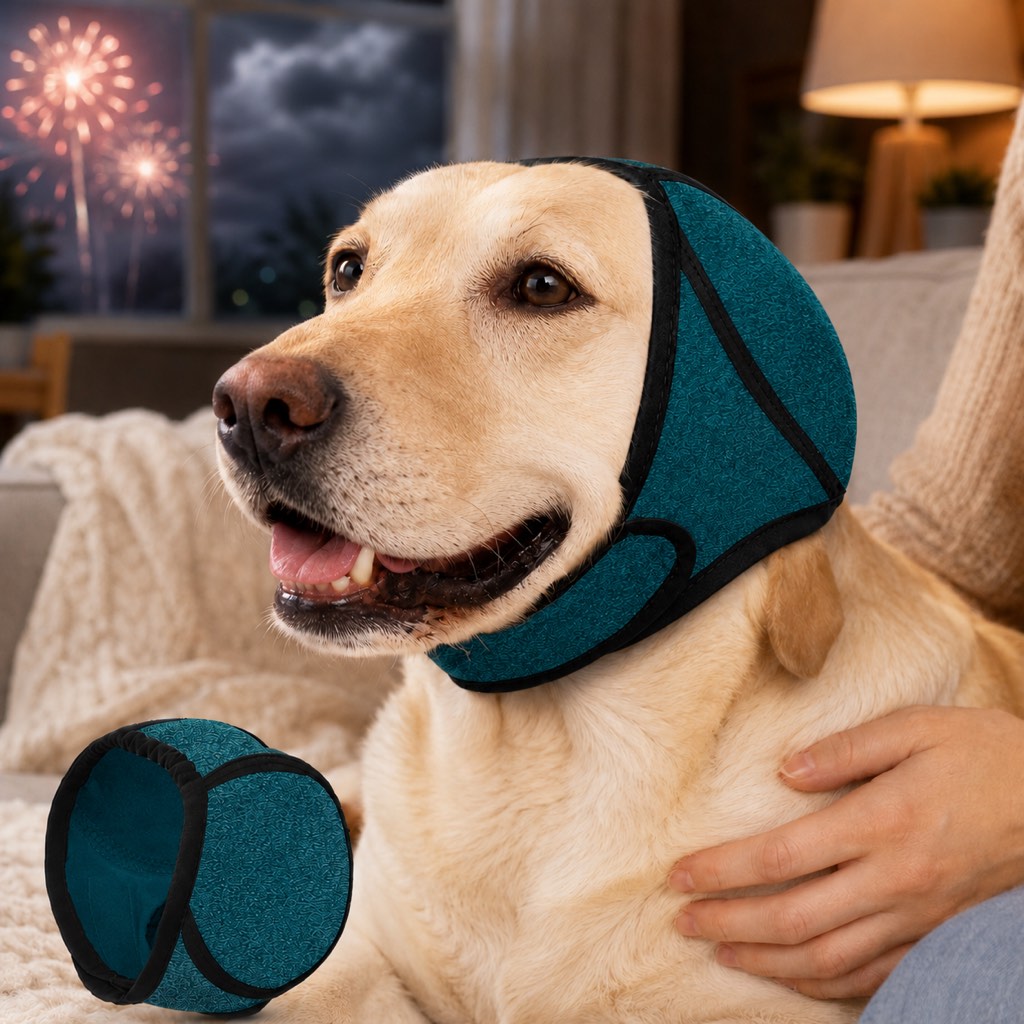 Dog Ear Cover – Keeps Water Out & Calms Noise Stress