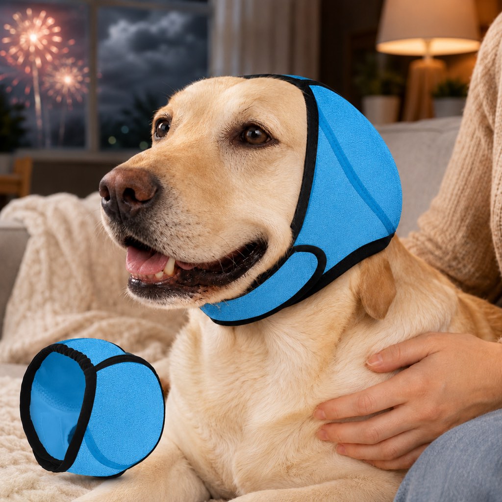 Dog Ear Cover – Keeps Water Out & Calms Noise Stress