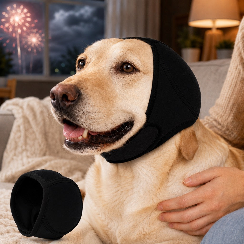Dog Ear Cover – Keeps Water Out & Calms Noise Stress
