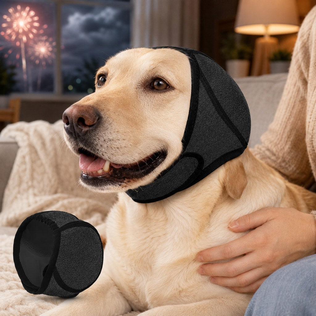 Dog Ear Cover – Keeps Water Out & Calms Noise Stress