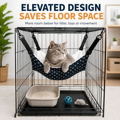 Reversible Cat Cage Hammock – Space-Saving Crate Bed