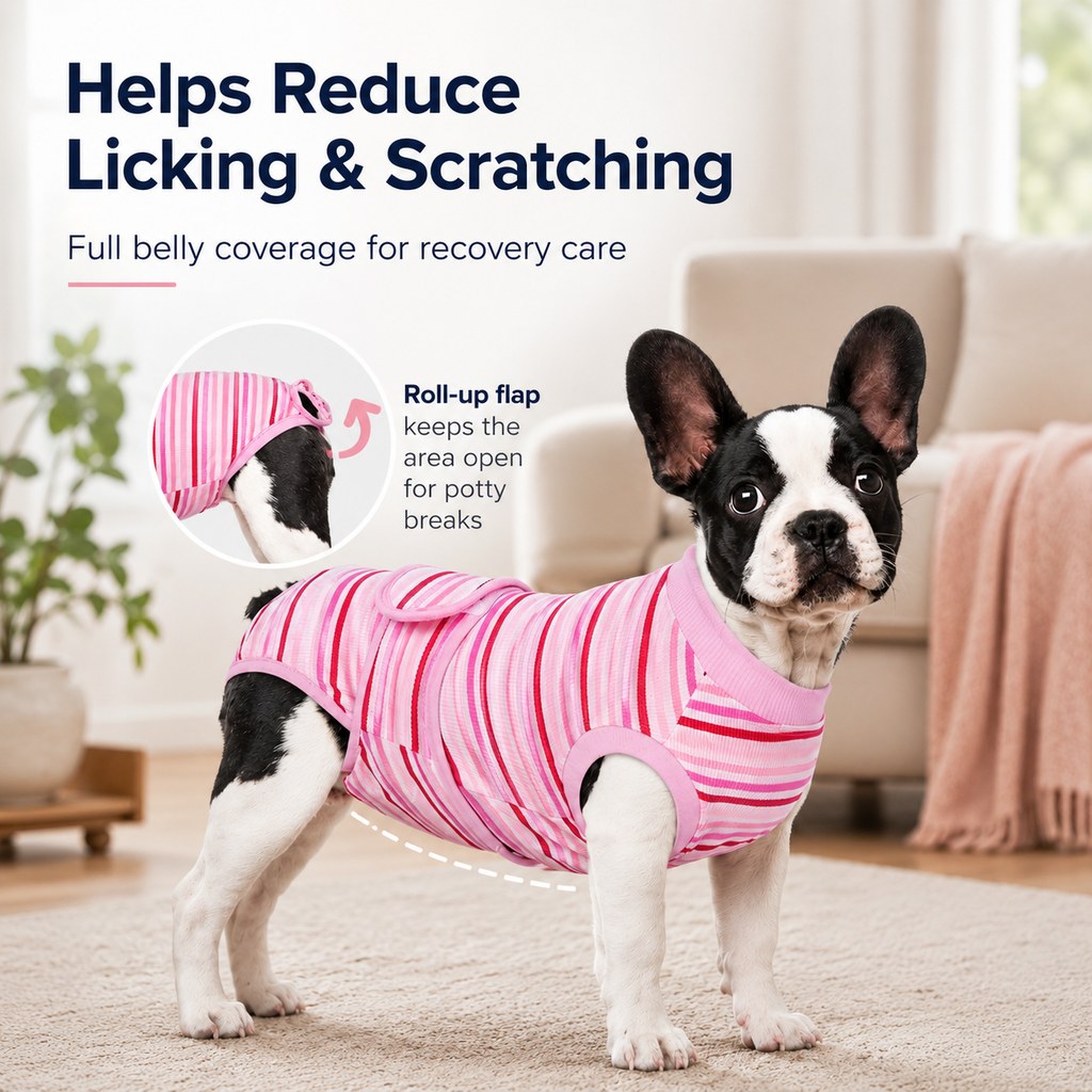 Breathable Dog Recovery Suit – Soft Cone Alternative