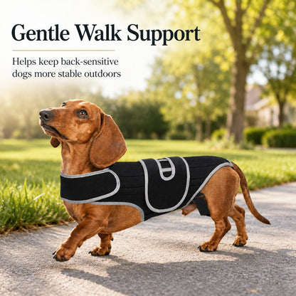 Dog Back Support Vest – Spinal Support for Dachshunds