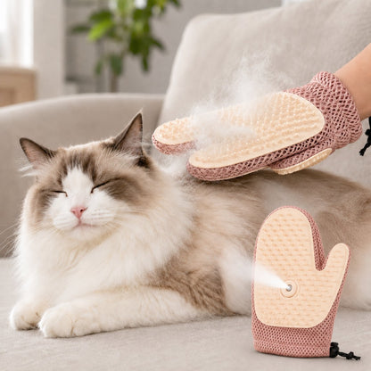 Spray Pet Grooming Glove – No-Bath Deshedding