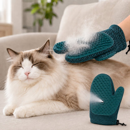 Spray Pet Grooming Glove – No-Bath Deshedding