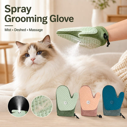 Spray Pet Grooming Glove – No-Bath Deshedding