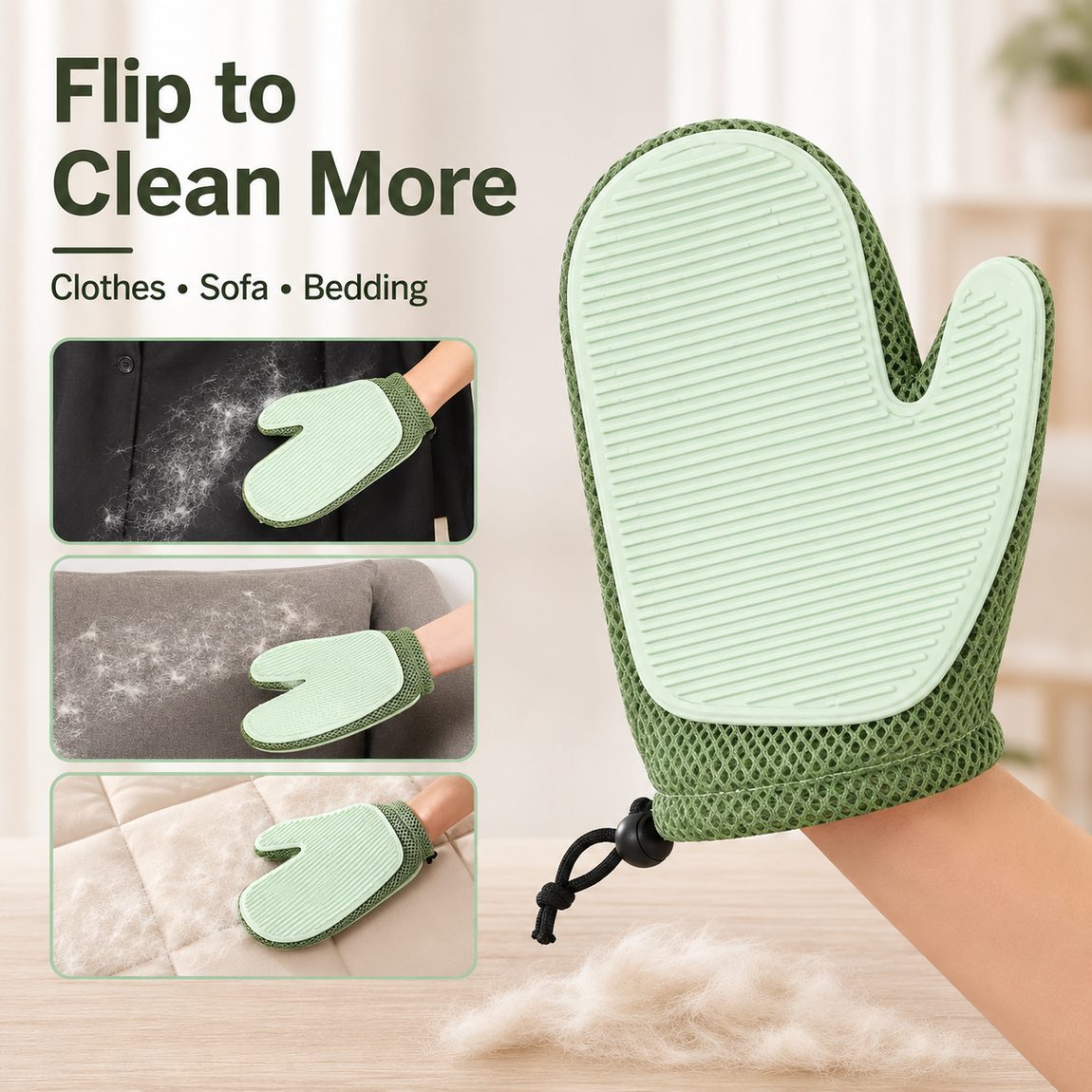 Spray Pet Grooming Glove – No-Bath Deshedding