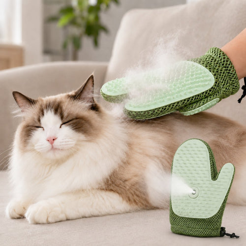 Spray Pet Grooming Glove – No-Bath Deshedding