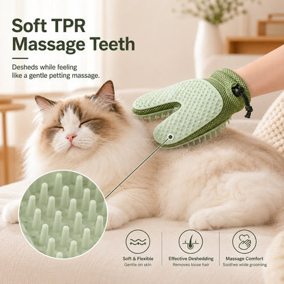 Spray Pet Grooming Glove – No-Bath Deshedding