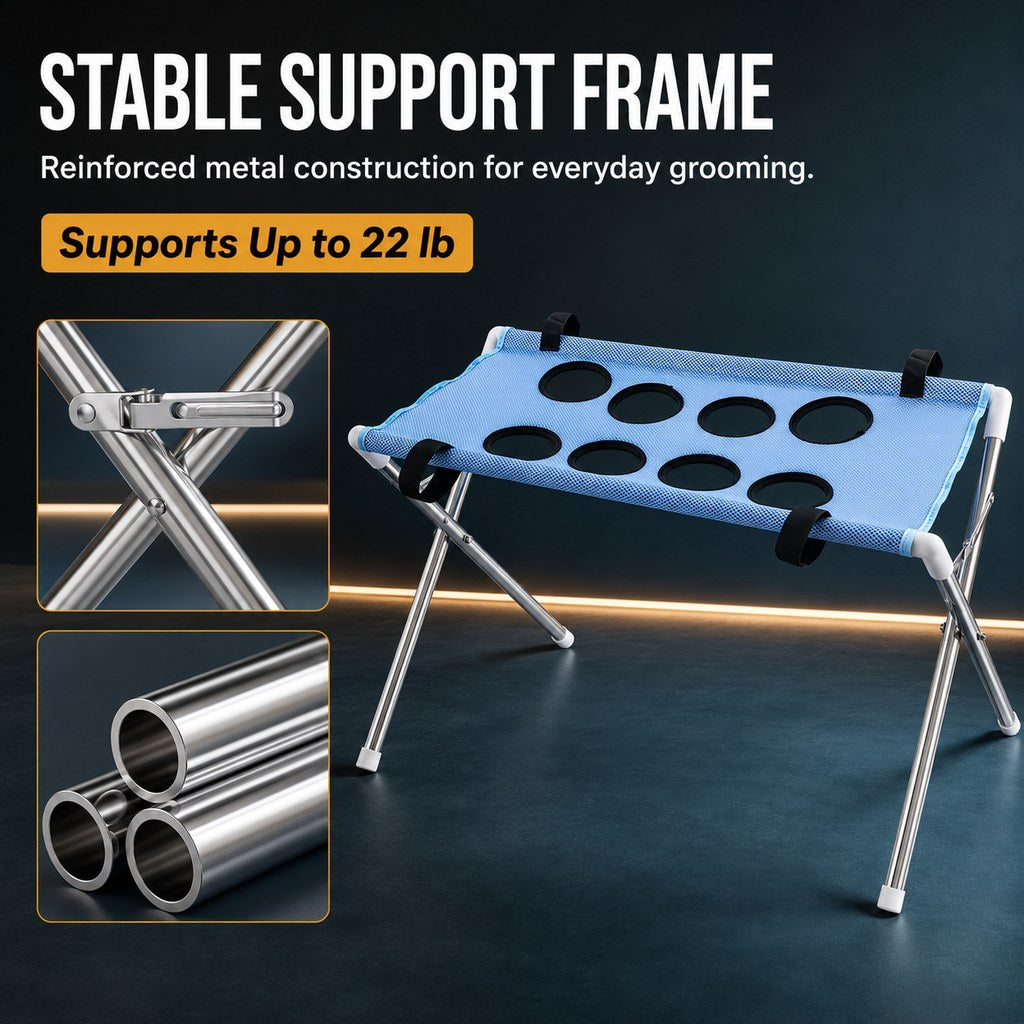 Foldable Pet Grooming Stand – Less Squirming