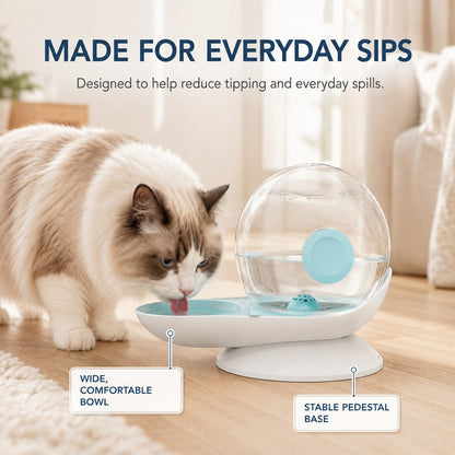 Gravity Pet Waterer 2.8L – No-Plug Auto Refill