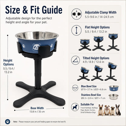 Tilted Elevated Dog Bowl – Less Neck Strain, Slow Feeding