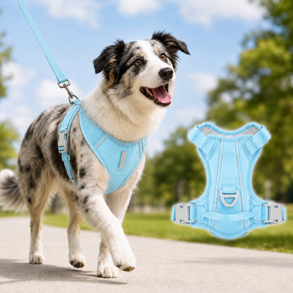 Reflective No-Pull Dog Harness – Safe Night Walks