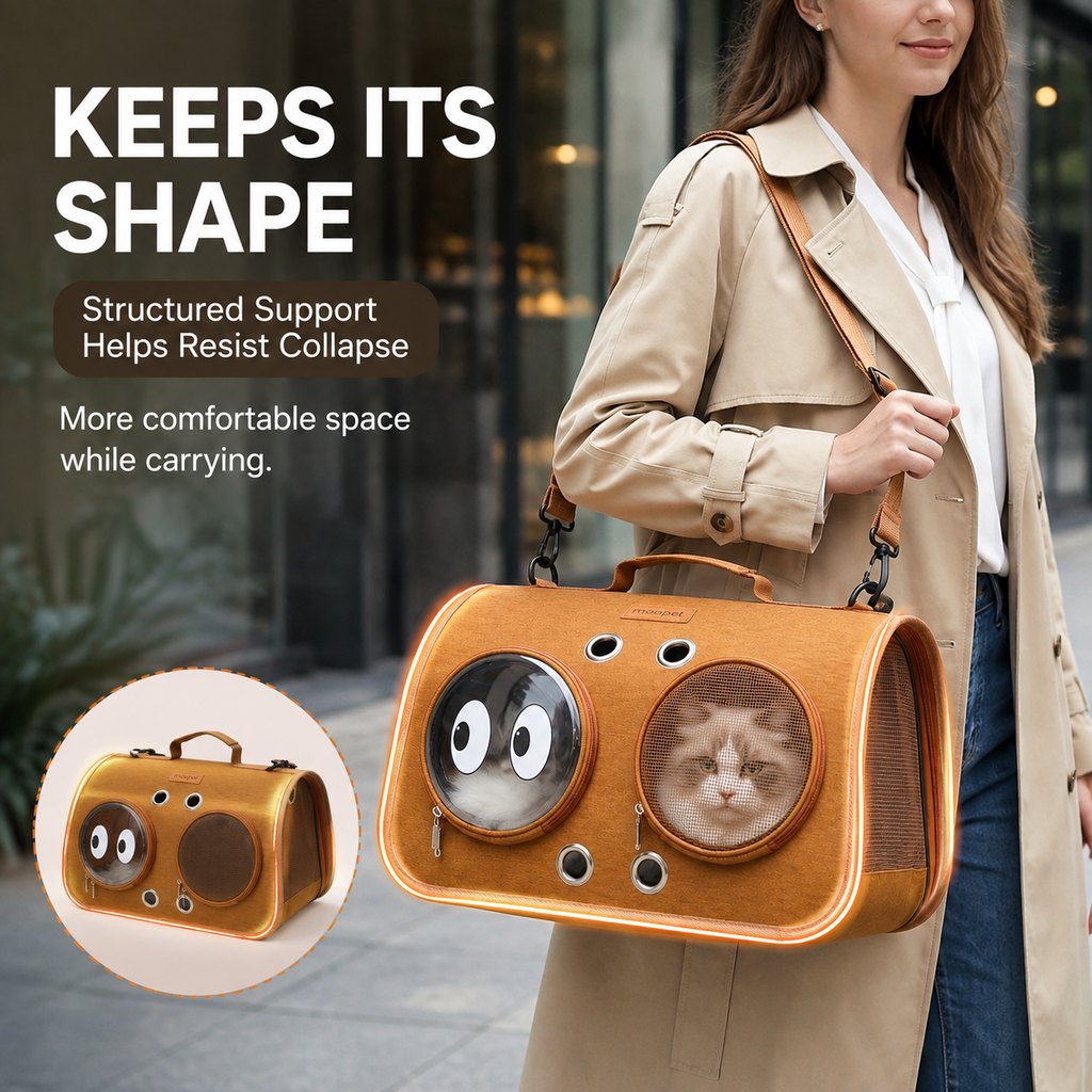 Breathable Foldable Cat Carrier – Vet & Travel Ready