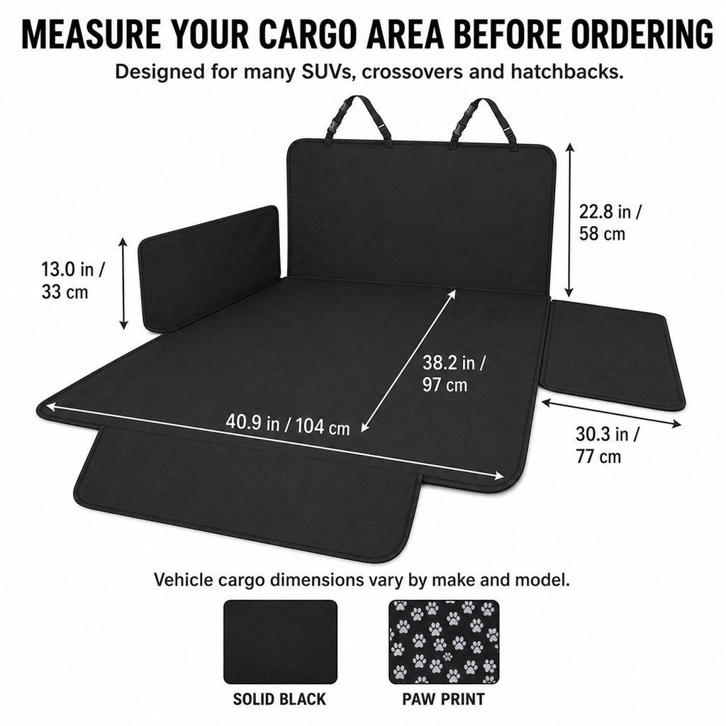 SUV Cargo Liner for Dogs – Mud, Hair & Bumper Guard