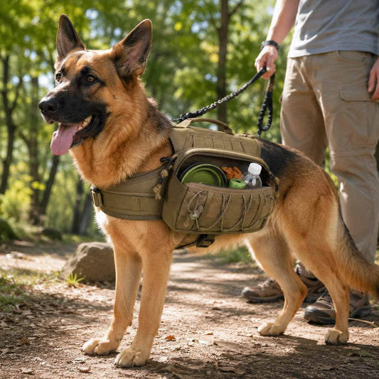 Dog Backpack Harness – Carries Water, Treats & Bags