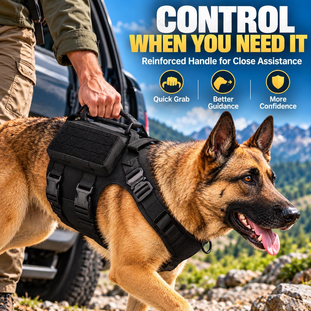 Tactical Dog Harness Vest – Better Outdoor Control