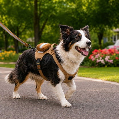 Tactical Dog Harness with Pouch – Breathable Control