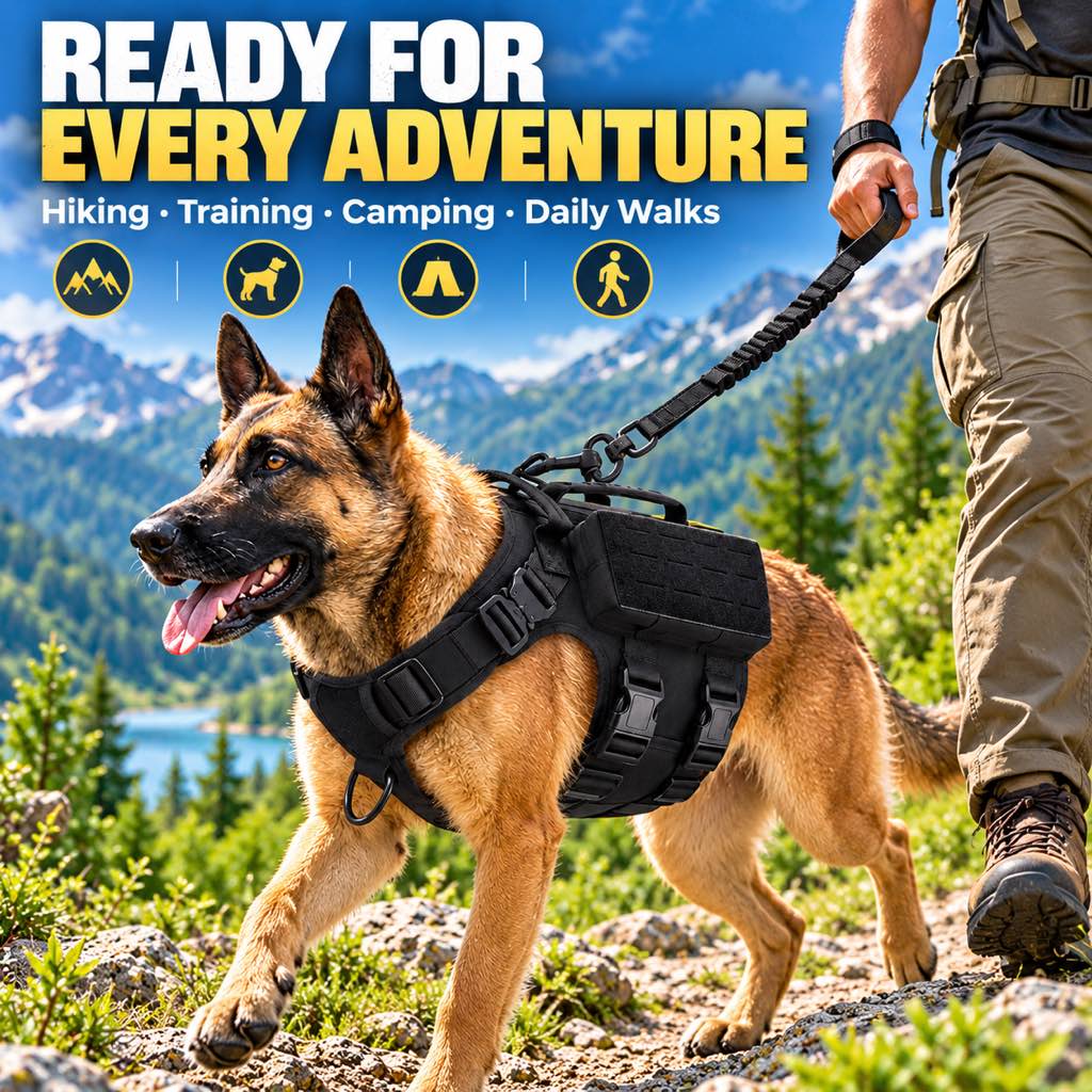 Tactical Dog Harness Vest – Better Outdoor Control