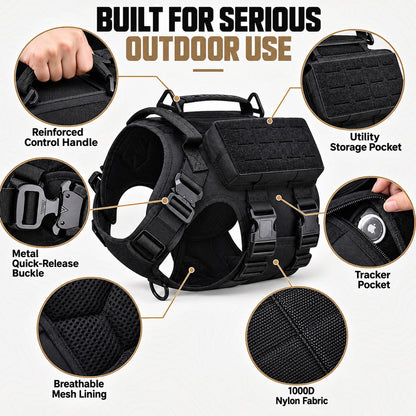 Tactical Dog Harness Vest – Better Outdoor Control