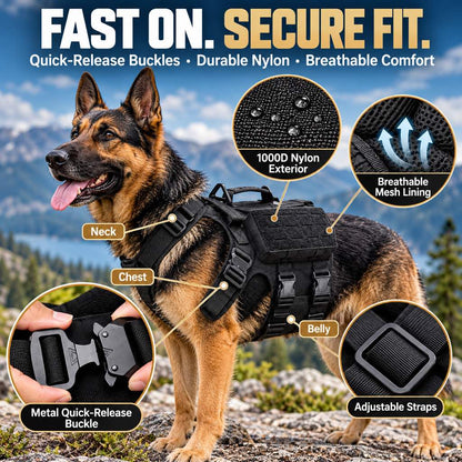 Tactical Dog Harness Vest – Better Outdoor Control