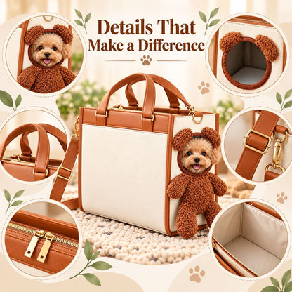 Teddy Bear Pet Carrier Tote – Hand & Shoulder Carry