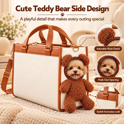 Teddy Bear Pet Carrier Tote – Hand & Shoulder Carry