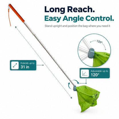 Foldable Dog Poop Catcher – No-Bend Waste Pickup
