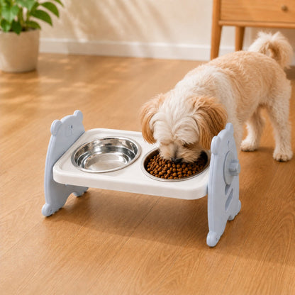 Elevated Tilted Steel Pet Bowls – Easier, Cleaner Meals