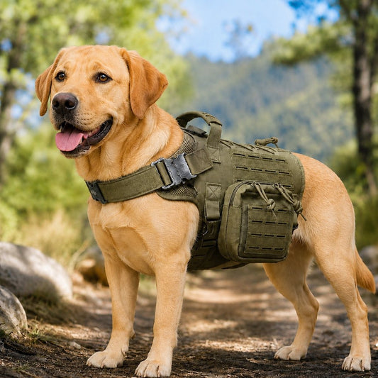 K9 Backpack Harness with Side Pouches – Carry Hiking Gear
