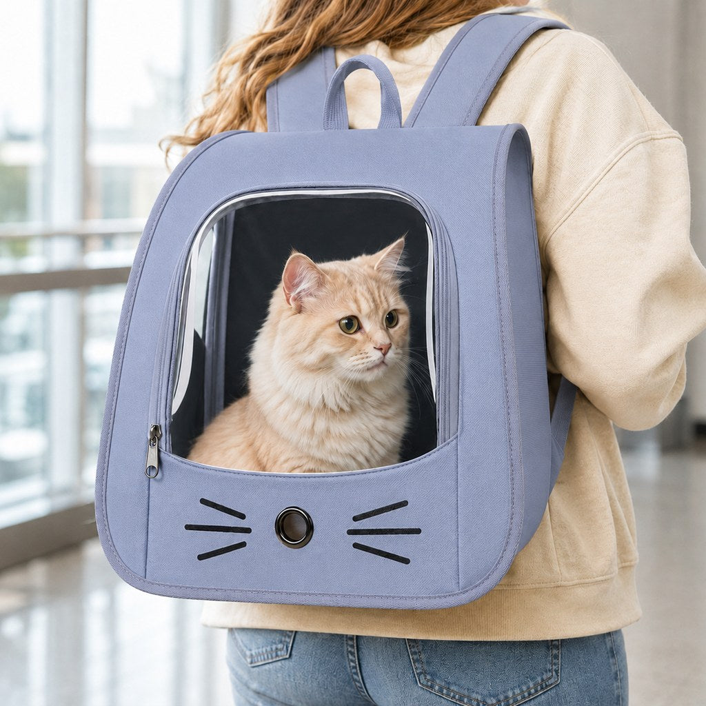 Transparent Cat Backpack Carrier – Roomy & Breathable