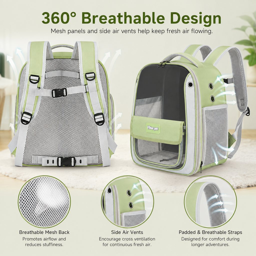 Transparent Cat Backpack Carrier – Roomy & Breathable