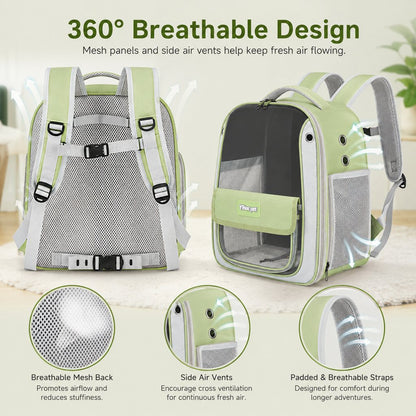 Transparent Cat Backpack Carrier – Roomy & Breathable