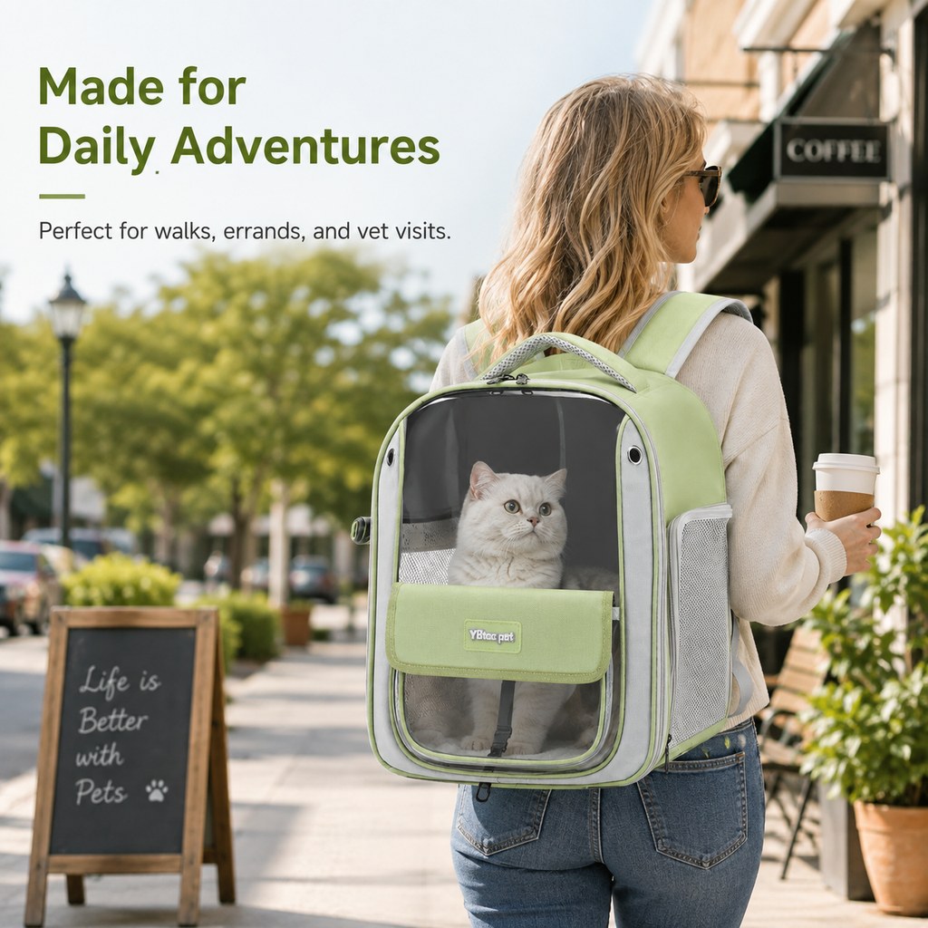 Transparent Cat Backpack Carrier – Roomy & Breathable