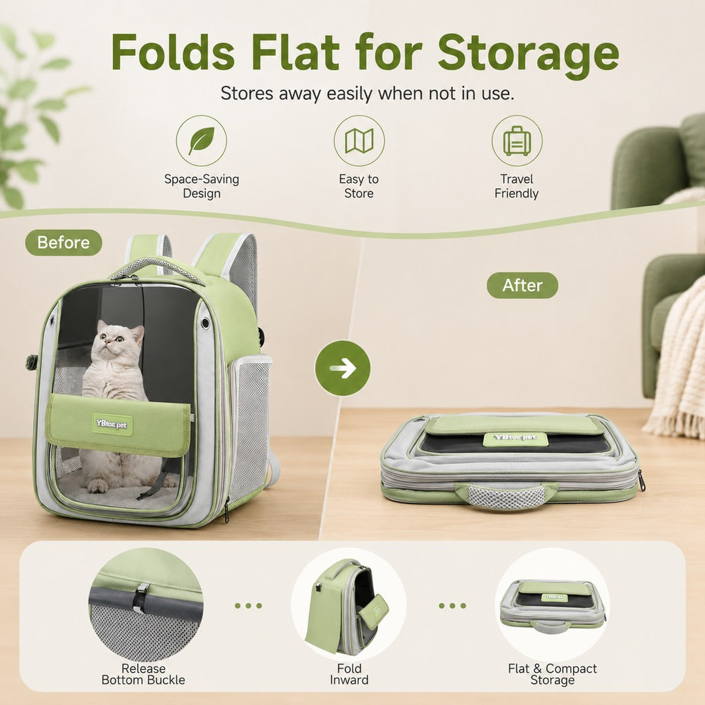 Transparent Cat Backpack Carrier – Roomy & Breathable