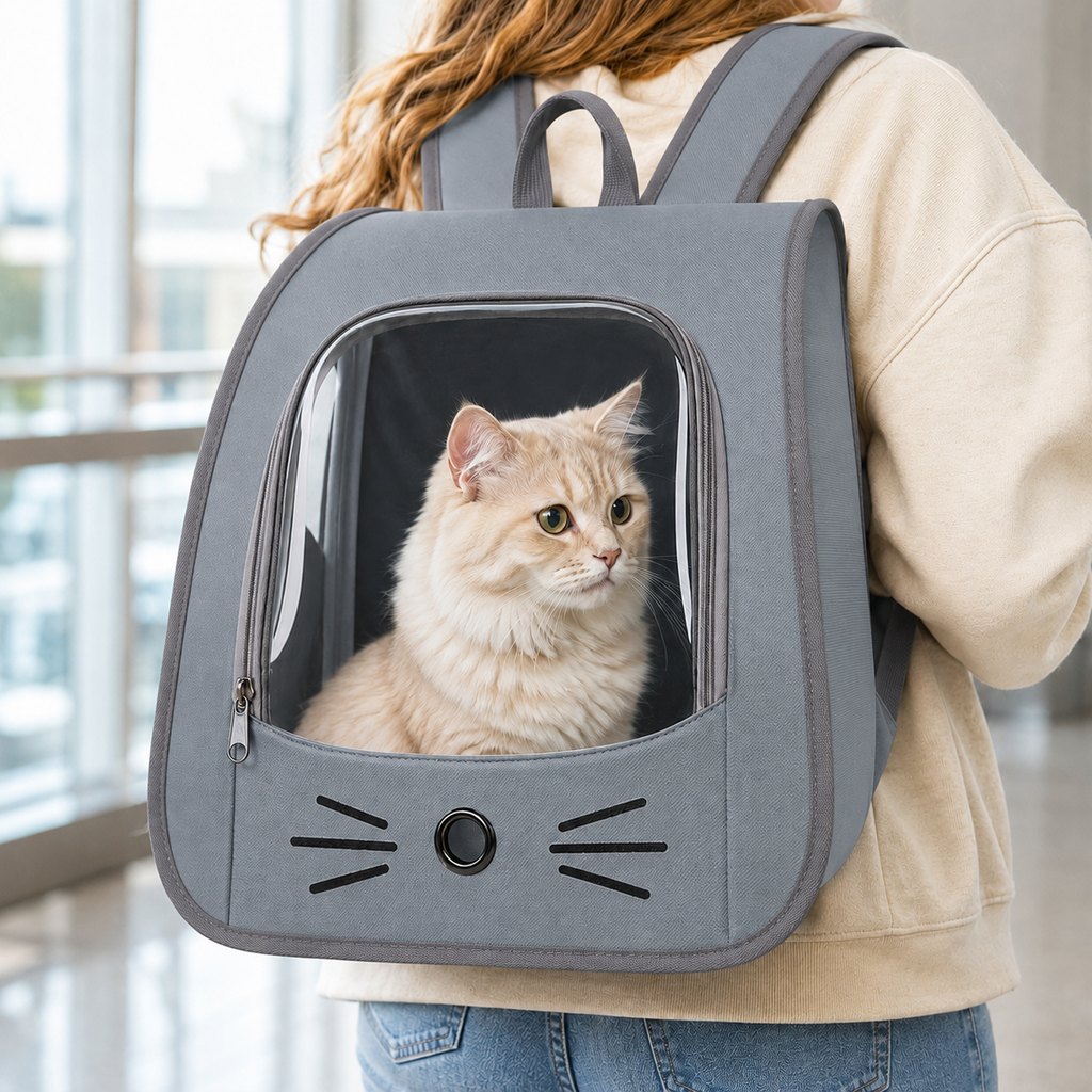 Transparent Cat Backpack Carrier – Roomy & Breathable