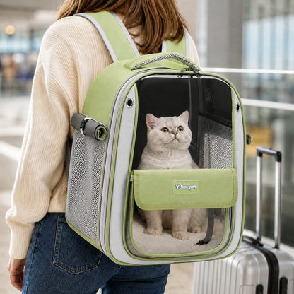 Transparent Cat Backpack Carrier – Roomy & Breathable